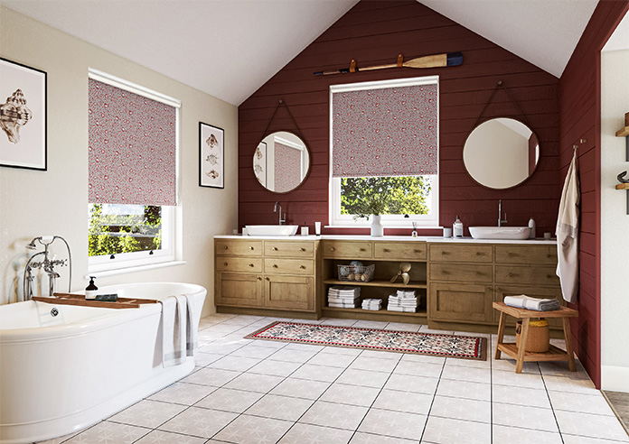 Leopard Luxe, Crimson - Roller Blind - Image 7